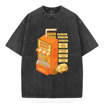 Bear Good Fruit Christian Washed T-Shirt