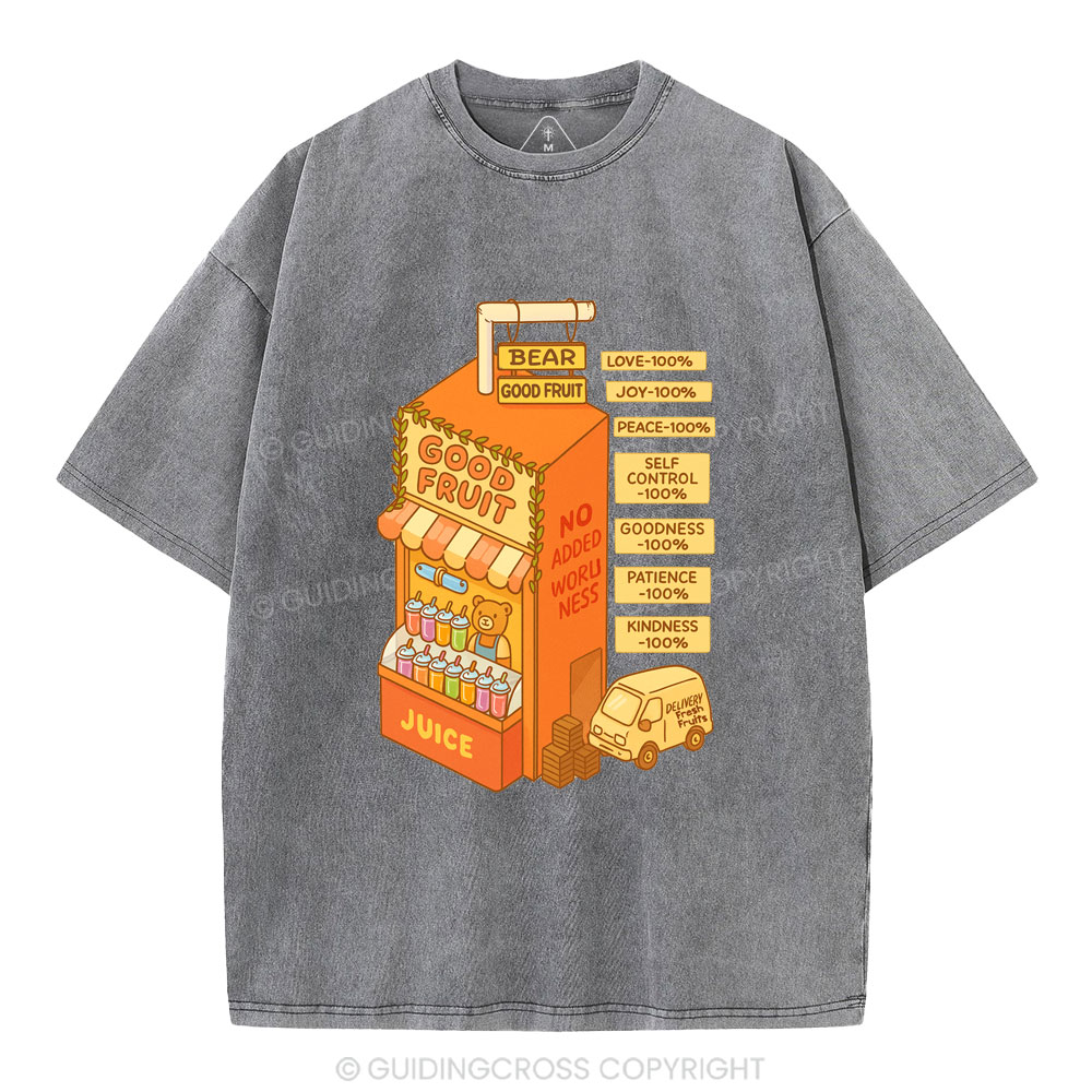 Bear Good Fruit Christian Washed T-Shirt