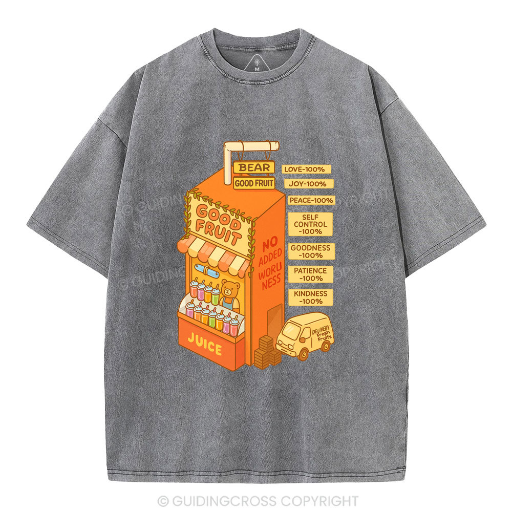 Bear Good Fruit Christian Washed T-Shirt