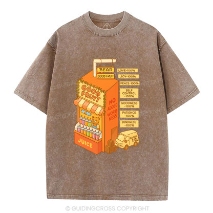 Bear Good Fruit Christian Washed T-Shirt