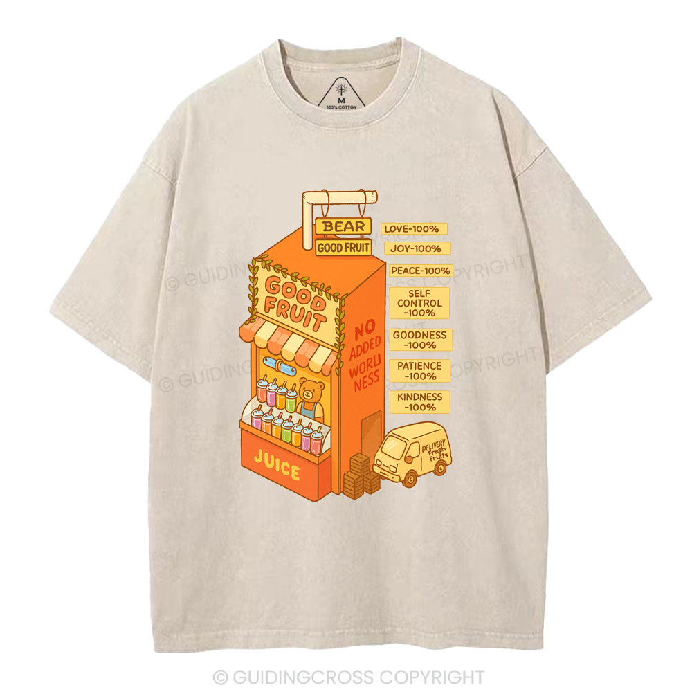 Bear Good Fruit Christian Washed T-Shirt