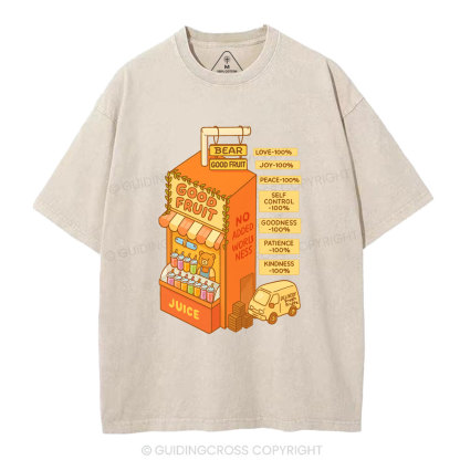 Bear Good Fruit Christian Washed T-Shirt