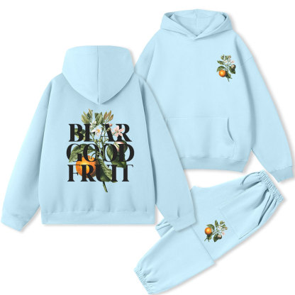 Bear Good Fruit Premium Fleece Hoodie Set