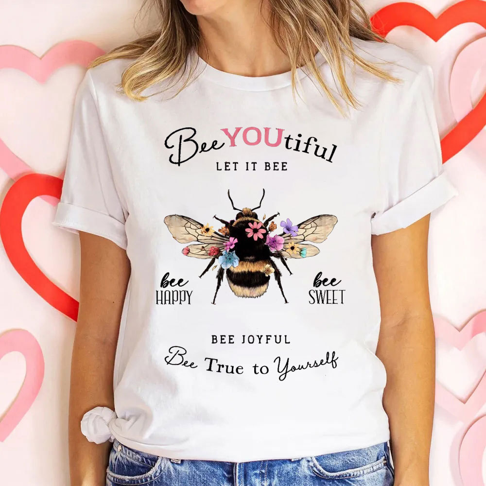 Beautiful Bee With Flower Christian T-Shirt