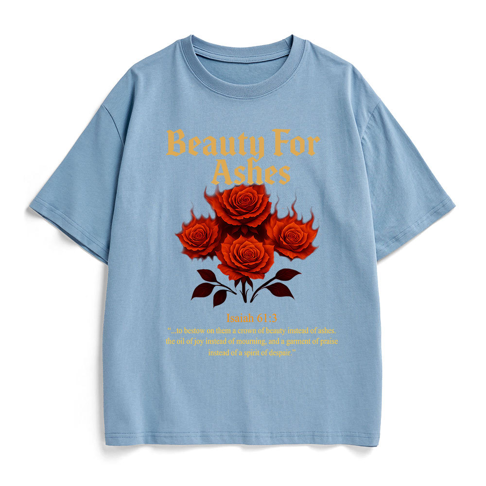 Beauty For Ashes Christian Heavy Cotton T-Shirt