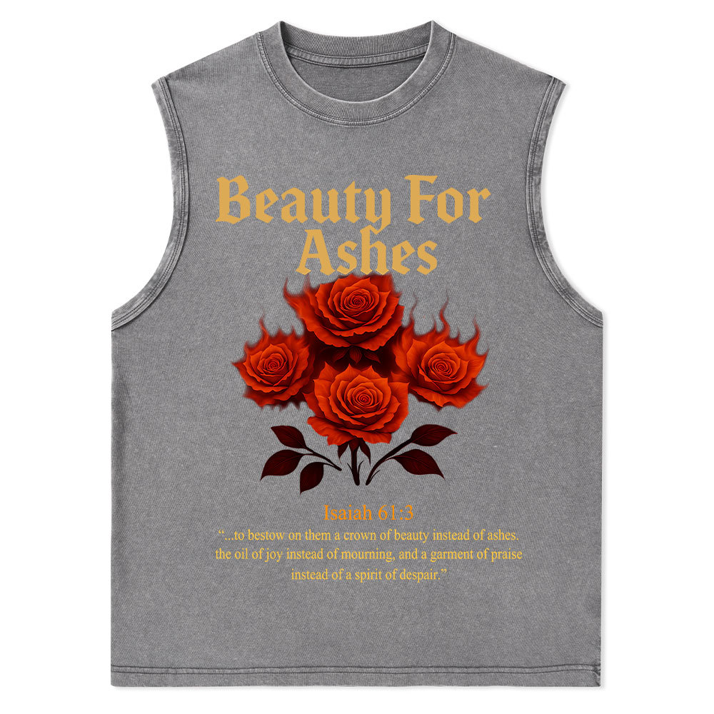 Beauty For Ashes Christian Washed Tank Top