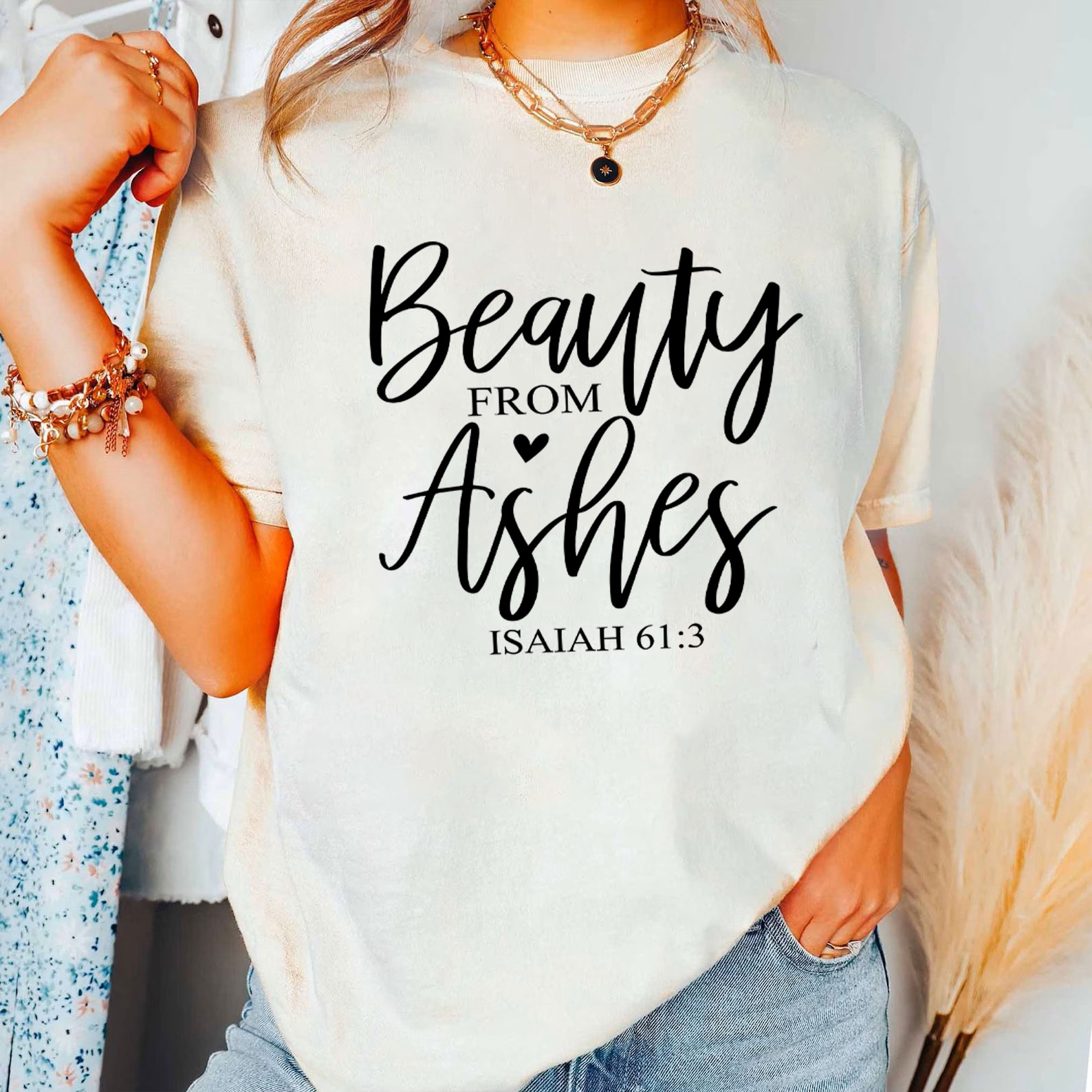 Beauty From Asher Christian T-Shirt
