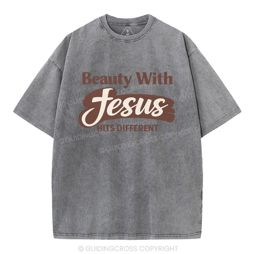 Beauty With Jesus Christian Washed T-Shirt