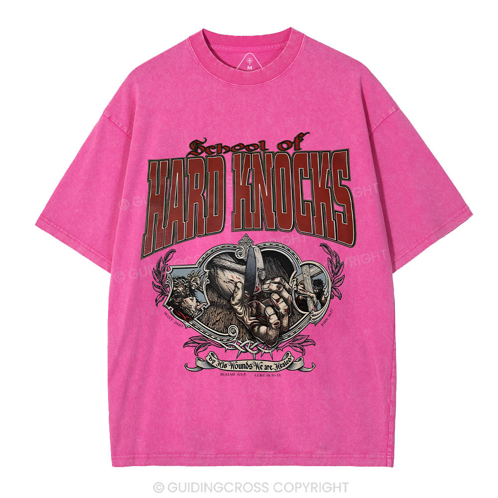 Because Of Hard Knocks Christian washed T-Shirt