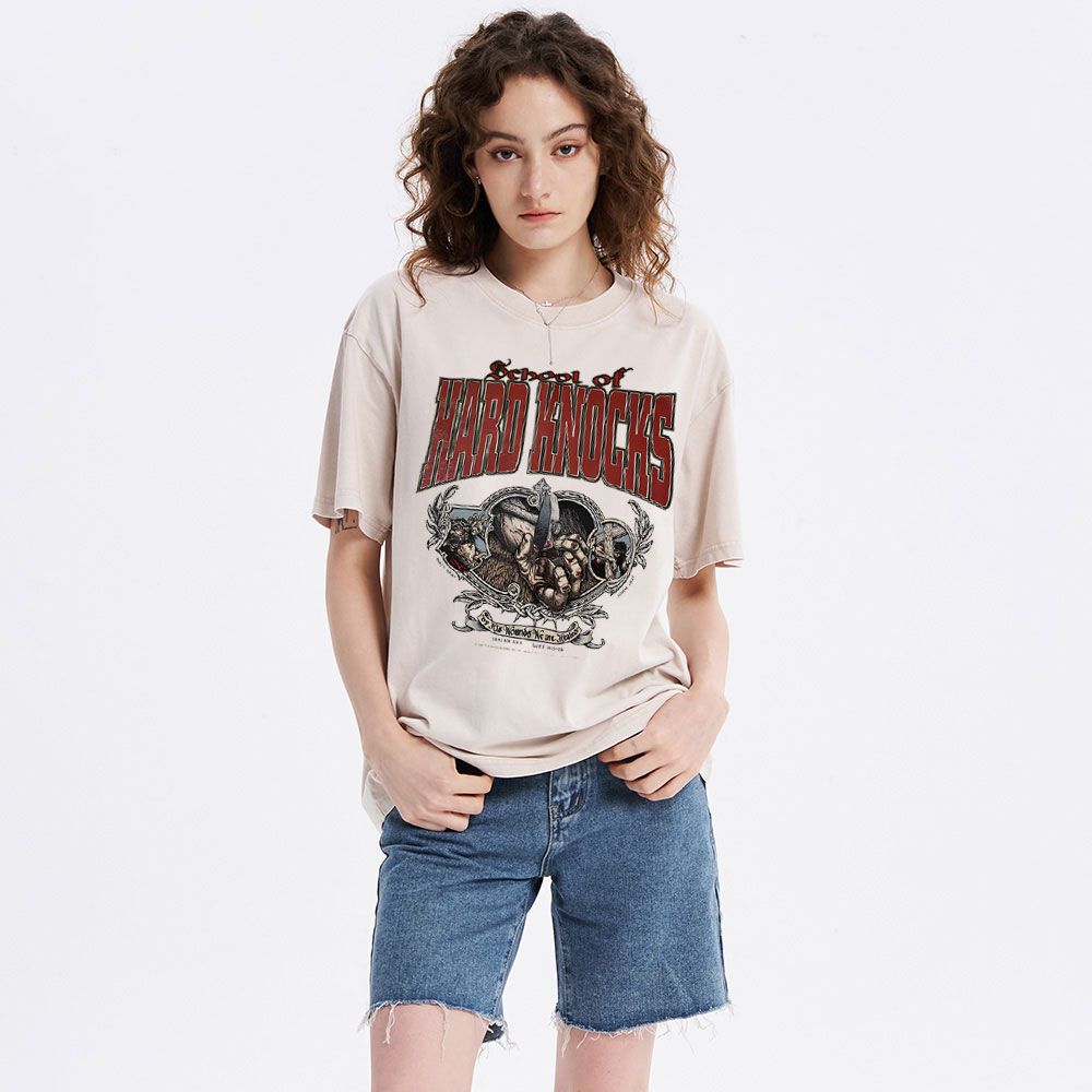 Because Of Hard Knocks Christian washed T-Shirt