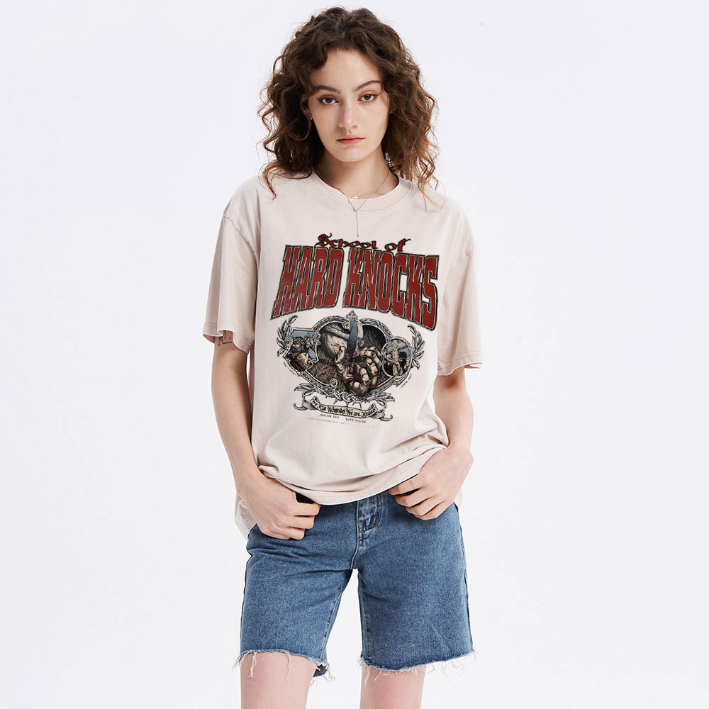 Because Of Hard Knocks Christian washed T-Shirt