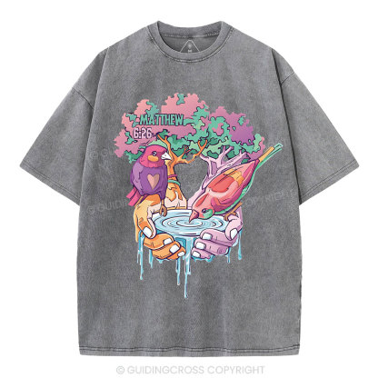 Behold The Fowls Of The Are Christian Washed T-Shirt