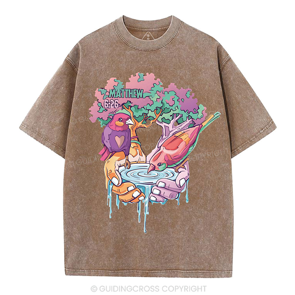 Behold The Fowls Of The Are Christian Washed T-Shirt