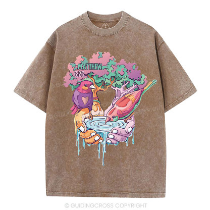 Behold The Fowls Of The Are Christian Washed T-Shirt