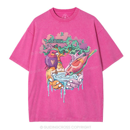 Behold The Fowls Of The Are Christian Washed T-Shirt