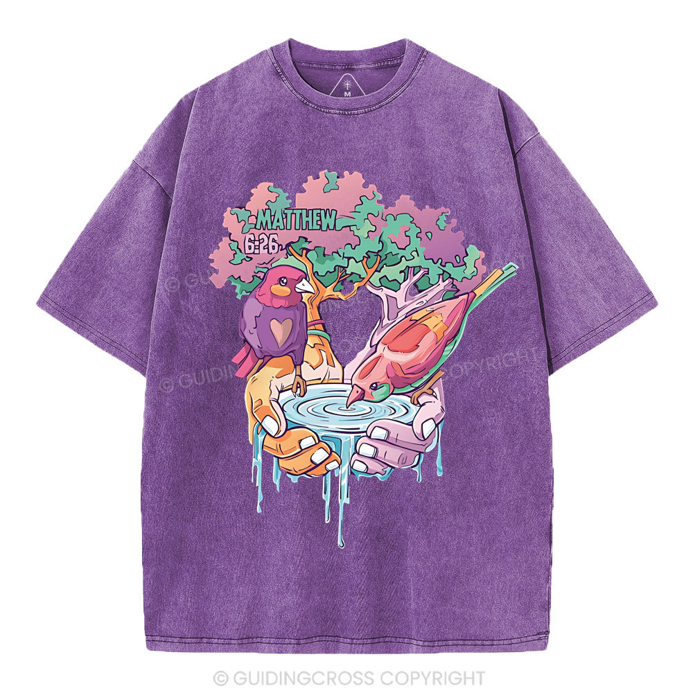 Behold The Fowls Of The Are Christian Washed T-Shirt