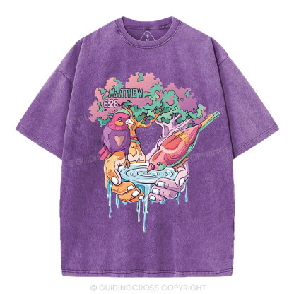 Behold The Fowls Of The Are Christian Washed T-Shirt