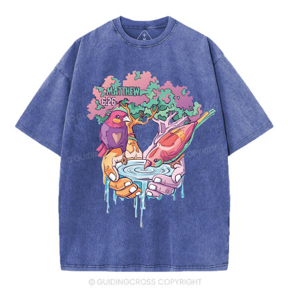 Behold The Fowls Of The Are Christian Washed T-Shirt