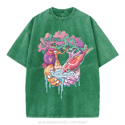 Behold The Fowls Of The Are Christian Washed T-Shirt