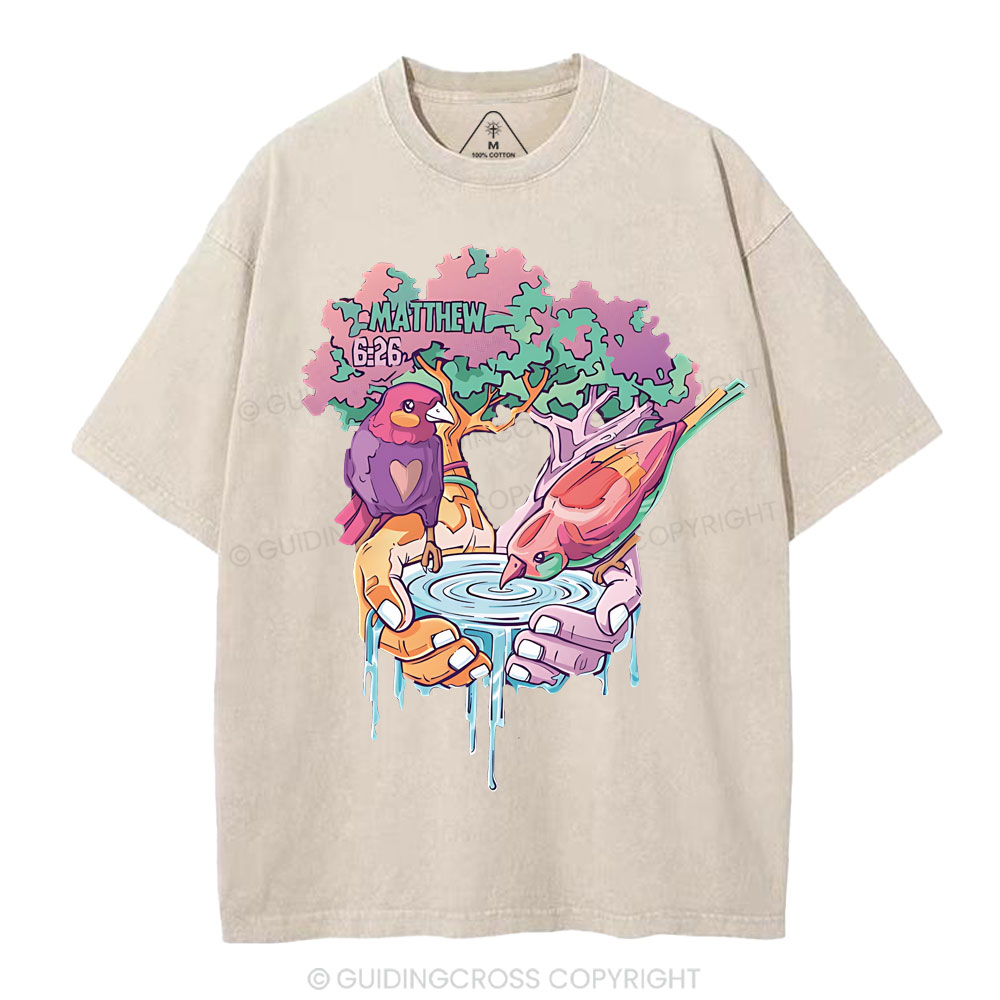 Behold The Fowls Of The Are Christian Washed T-Shirt