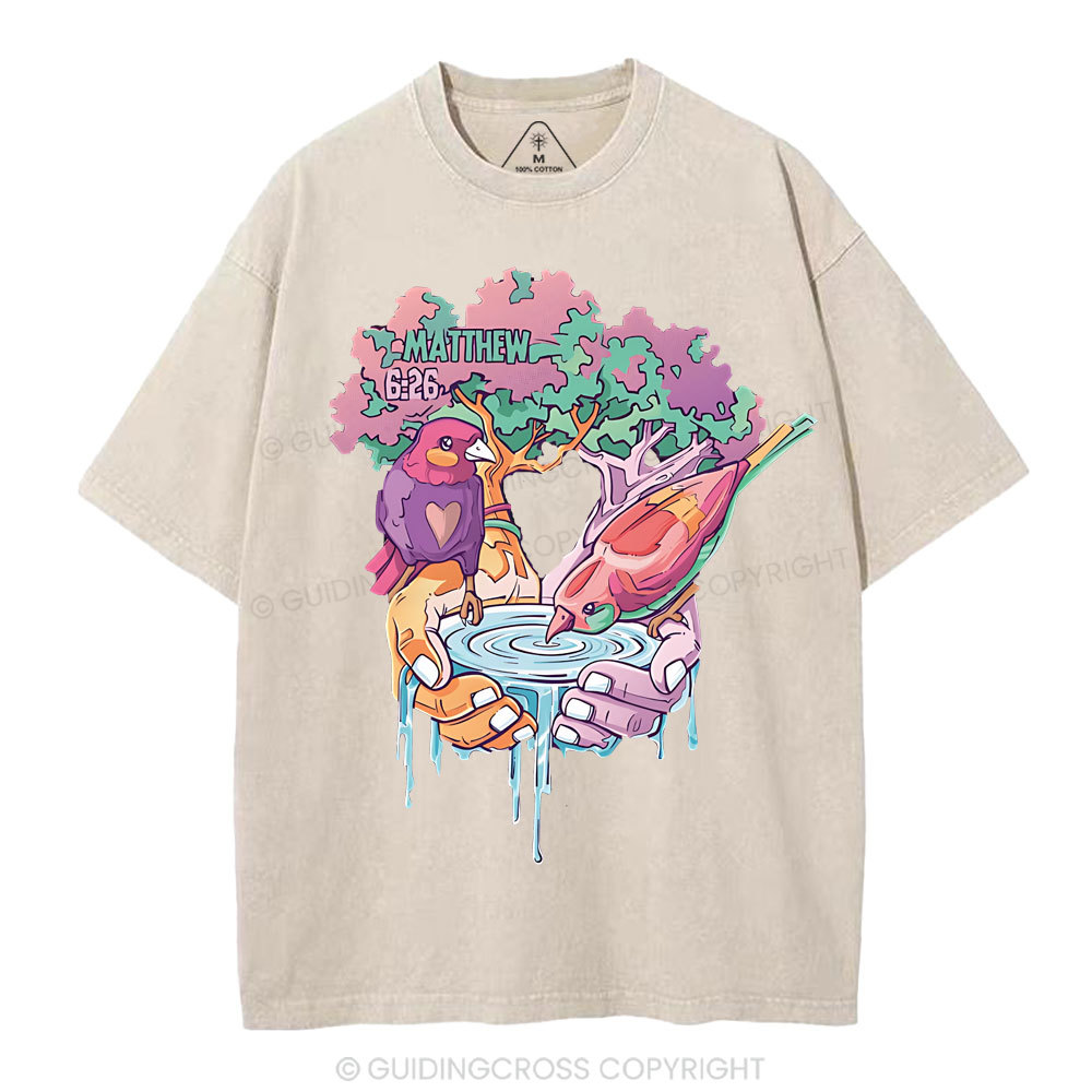 Behold The Fowls Of The Are Christian Washed T-Shirt