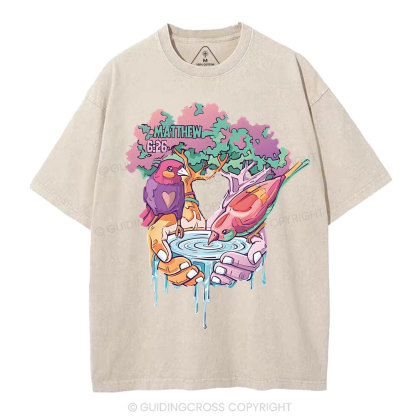 Behold The Fowls Of The Are Christian Washed T-Shirt