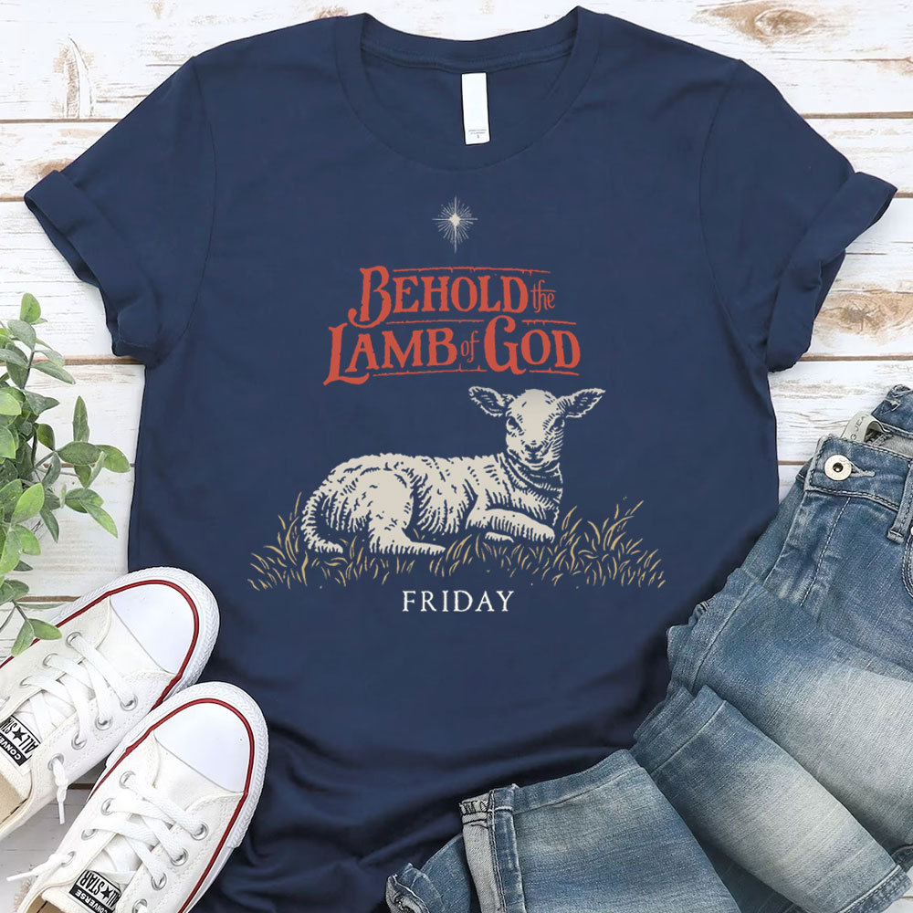 Behold The Lamb Of God Christian T-Shirt