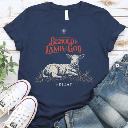 Behold The Lamb Of God Christian T-Shirt