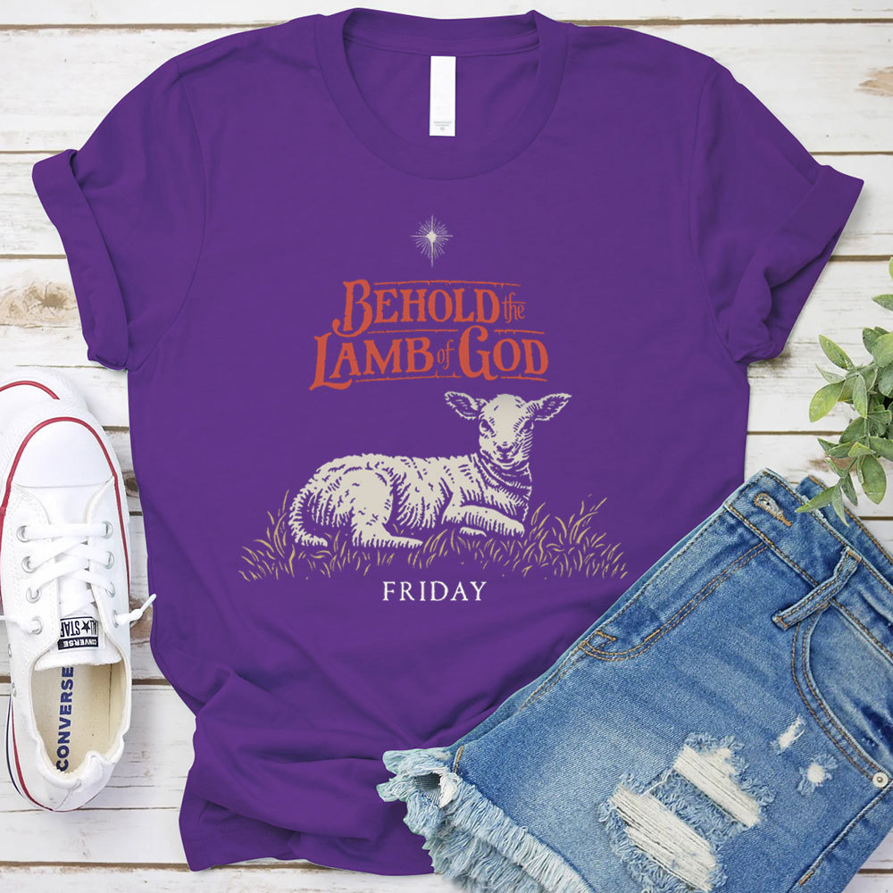Behold The Lamb Of God Christian T-Shirt