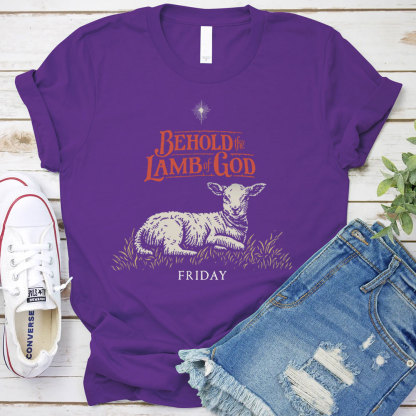 Behold The Lamb Of God Christian T-Shirt