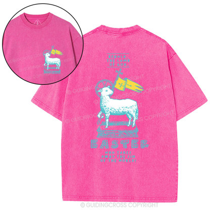 Behold The Lamb Of God Christian Washed T-Shirt