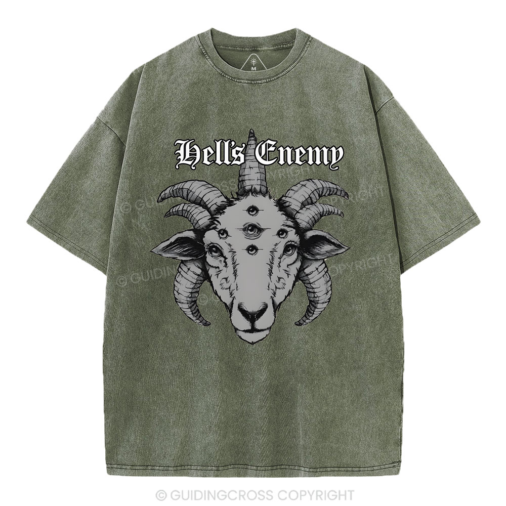 Behold the Lamb Christian Washed T-Shirt