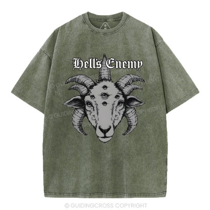 Behold the Lamb Christian Washed T-Shirt