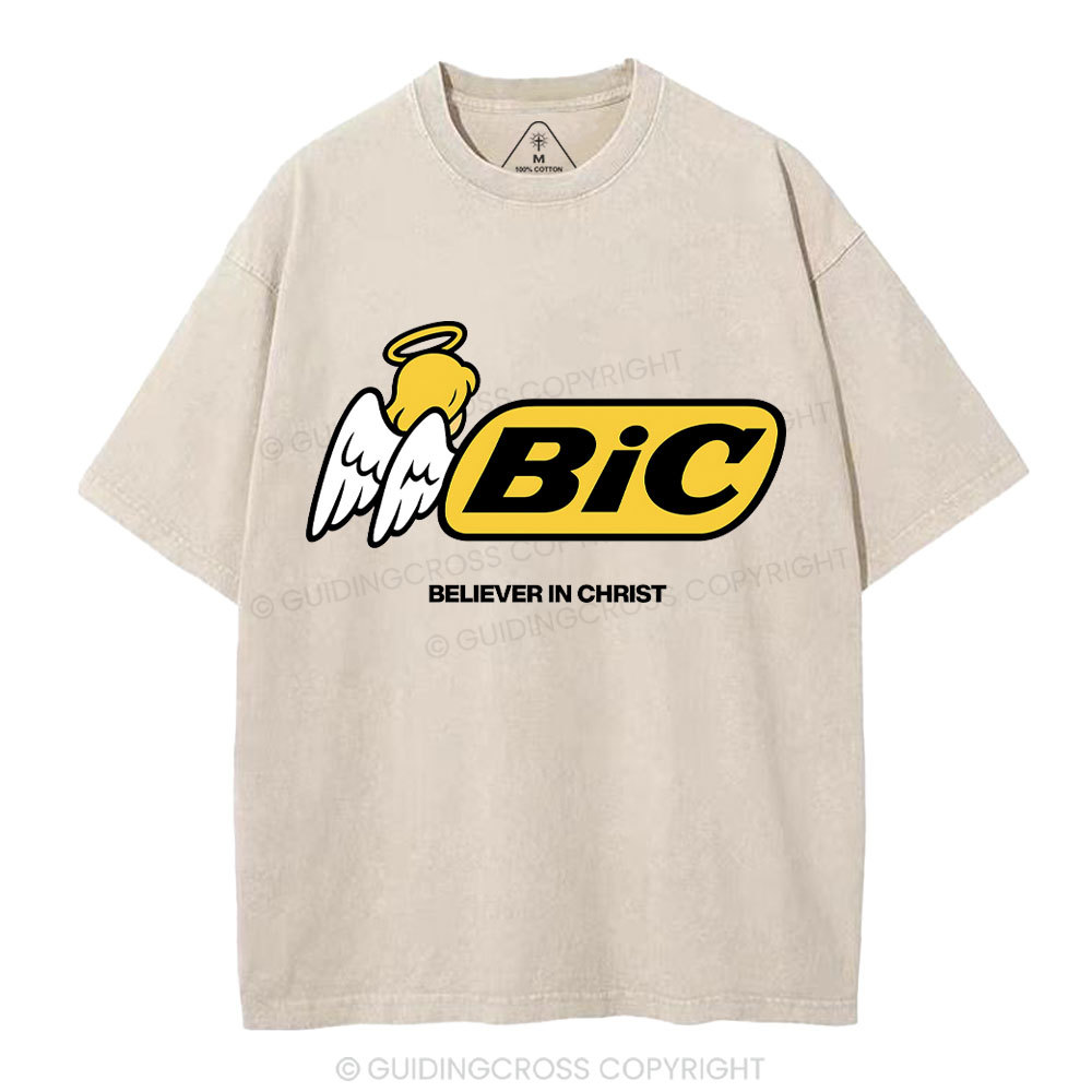 Believe In Christ Christian Washed T-Shirt