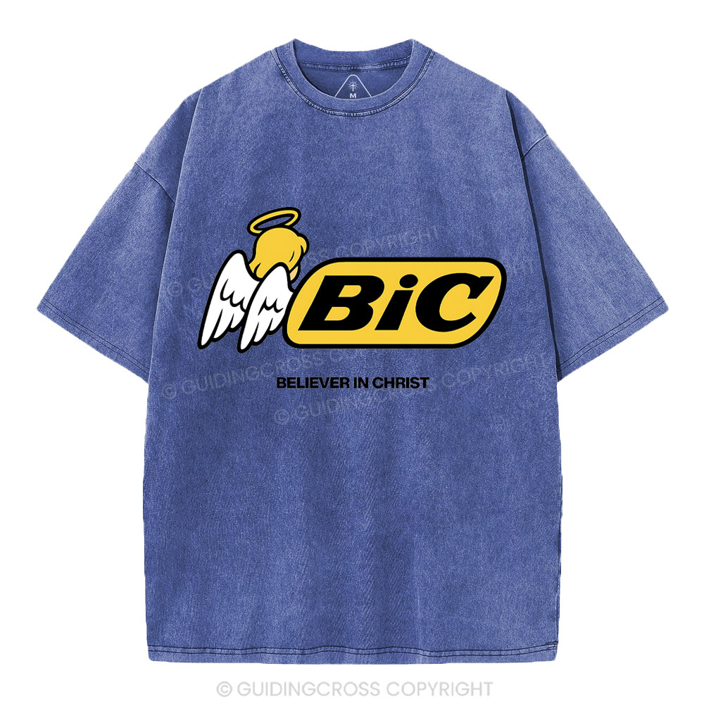 Believe In Christ Christian Washed T-Shirt