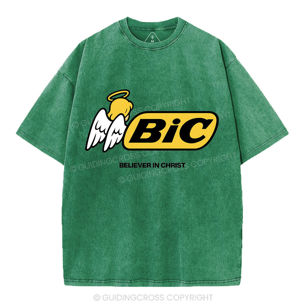 Believe In Christ Christian Washed T-Shirt