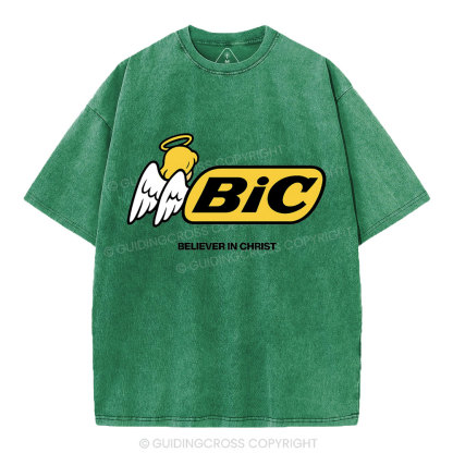 Believe In Christ Christian Washed T-Shirt