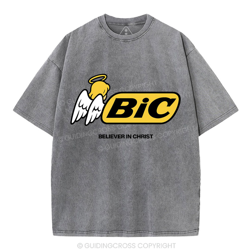 Believe In Christ Christian Washed T-Shirt