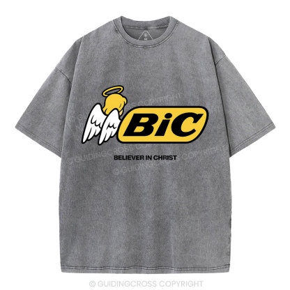 Believe In Christ Christian Washed T-Shirt