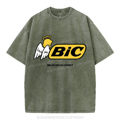 Believe In Christ Christian Washed T-Shirt