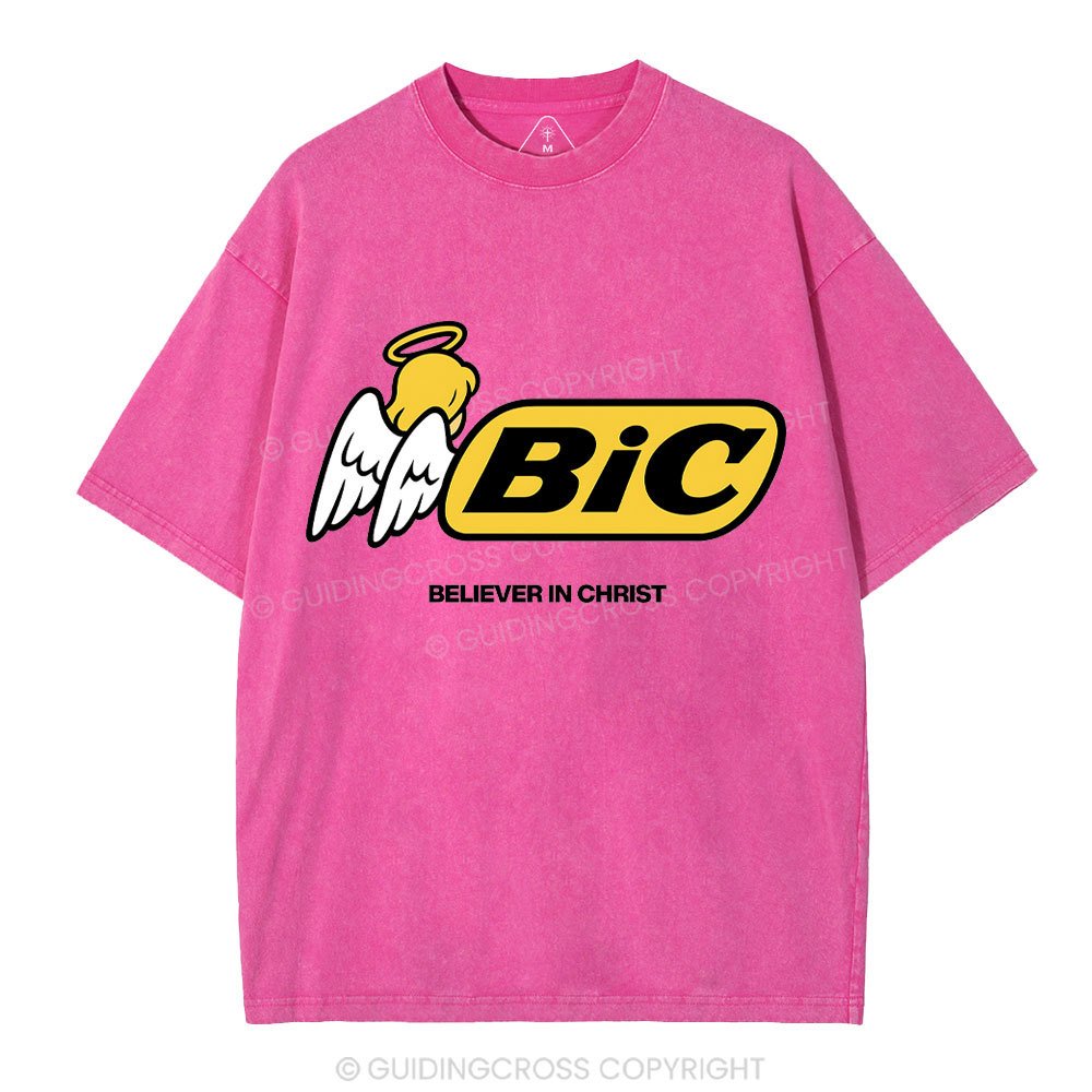 Believe In Christ Christian Washed T-Shirt