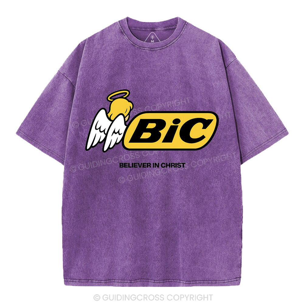 Believe In Christ Christian Washed T-Shirt