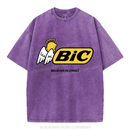 Believe In Christ Christian Washed T-Shirt