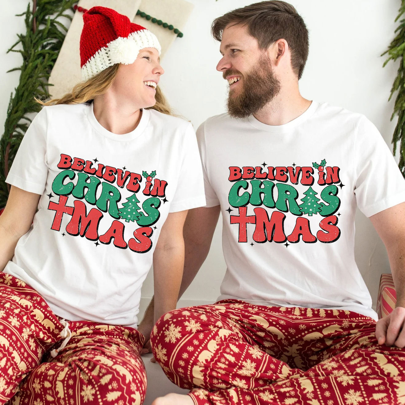 Believe In Christmas Christian T-Shirt