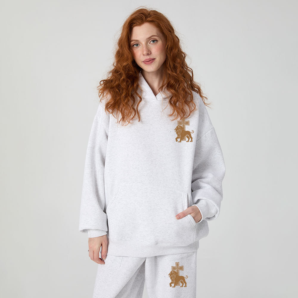 Believe In The Lord Christian Premium Fleece Hoodie Set