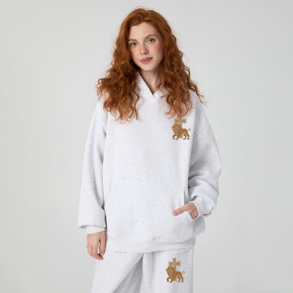 Believe In The Lord Christian Premium Fleece Hoodie Set
