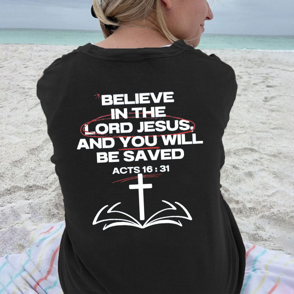 Believe In The Lord Christian Washed T-Shirt