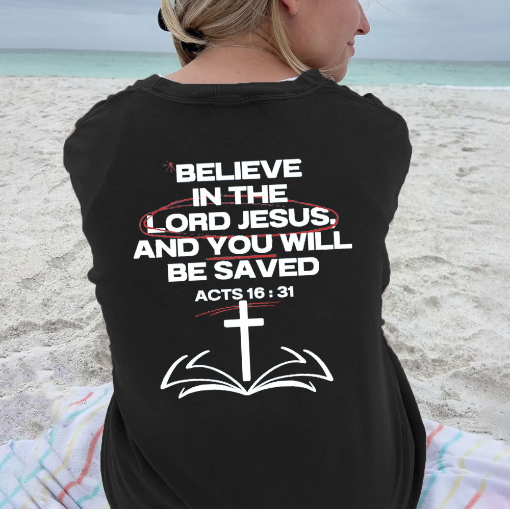 Believe In The Lord Christian Washed T-Shirt