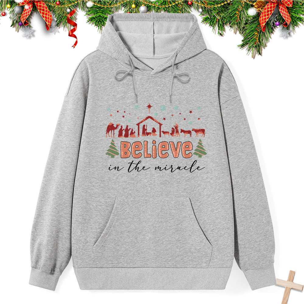 Believe In The Miracle Classic Christian Hoodie