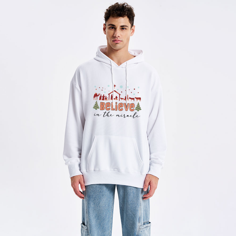 Believe In The Miracle Classic Christian Hoodie